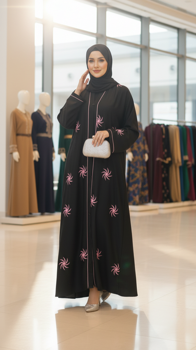 embroidered Abaya