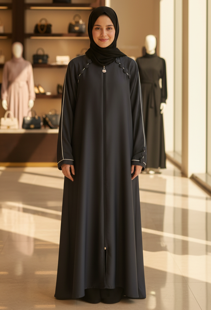 Zip Abaya