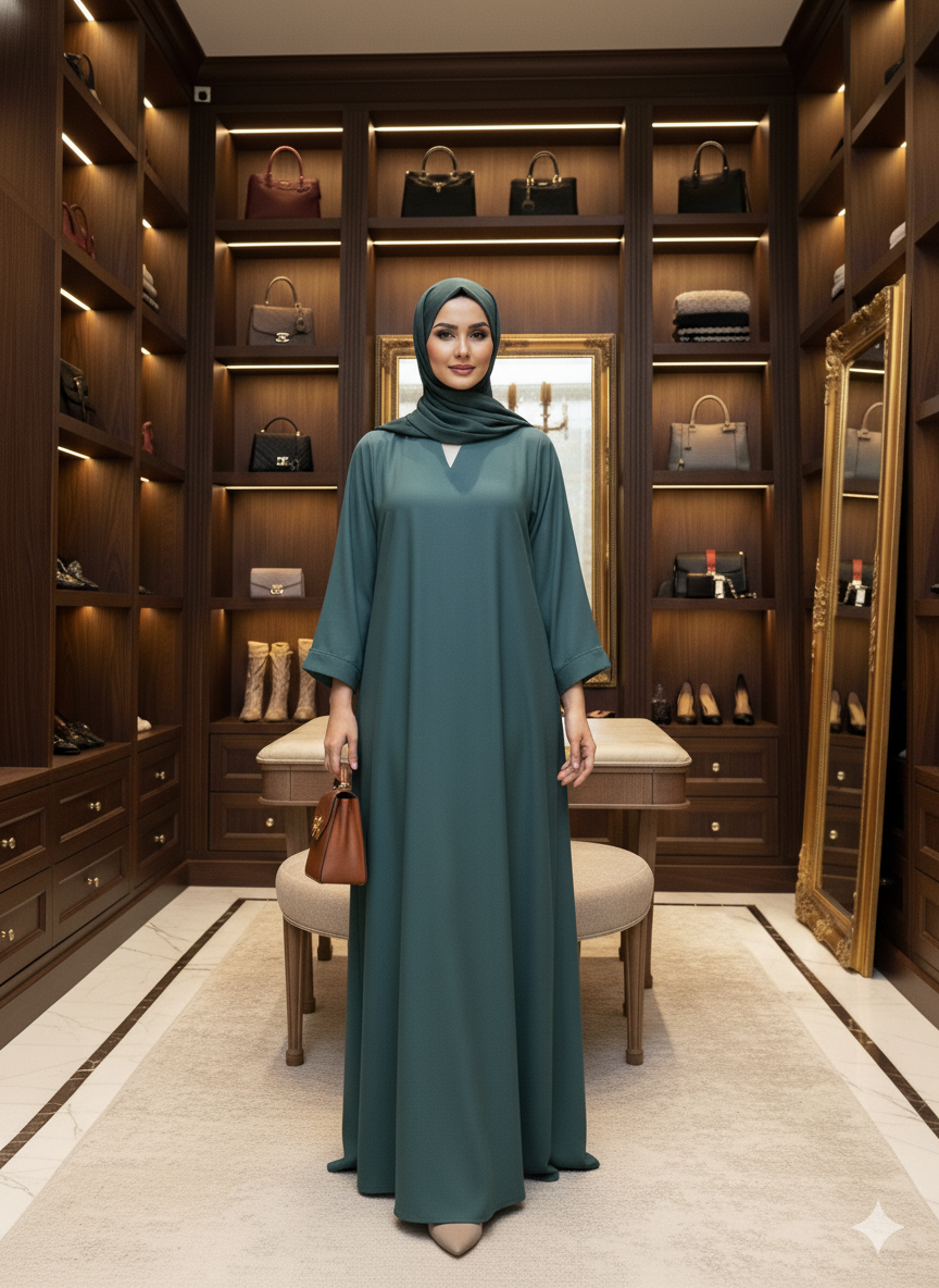 Front Plain Abaya