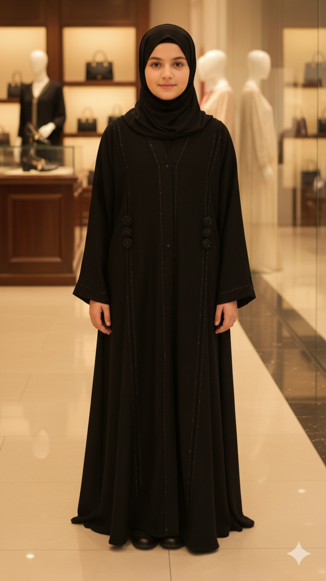 Front Open Kali Abaya