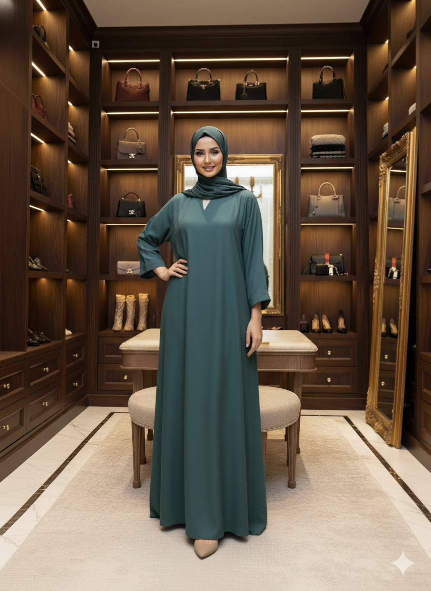 Front Plain Abaya