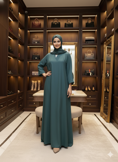 Front Plain Abaya