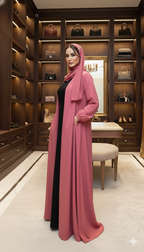 Full Zip Abaya With Pockets